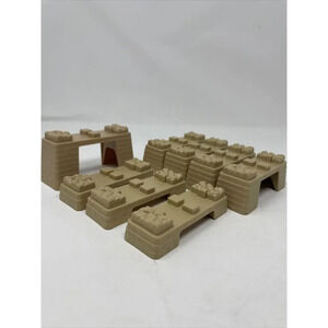 Thomas the Train Trackmaster Track Risers Lot‎ of 8 Tan Replacement Pieces